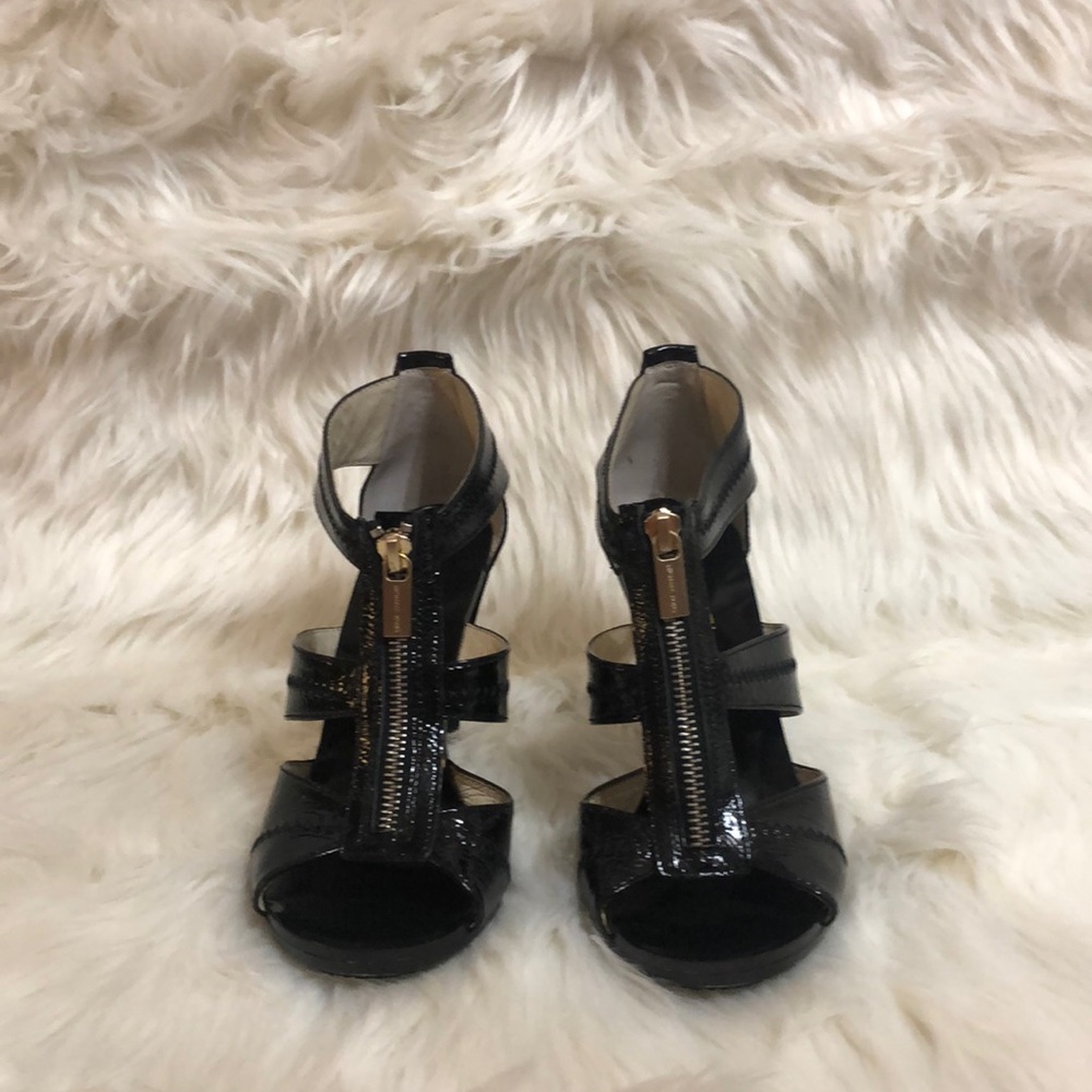 Michael Kors Black Berkley T Strap Heel